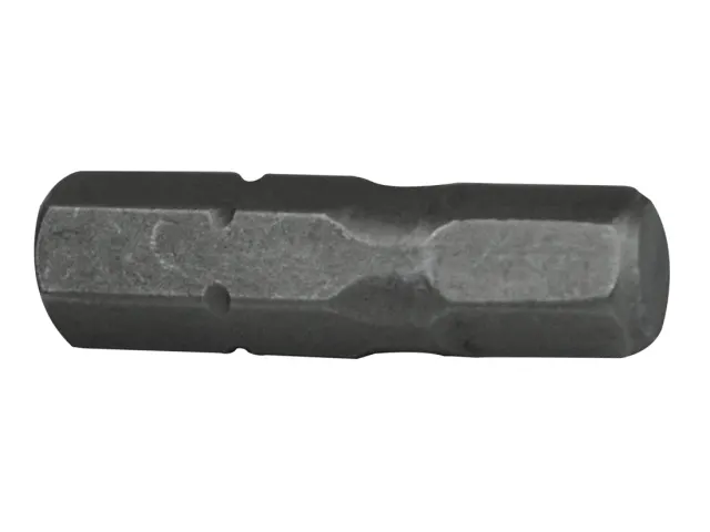 Black hex bit socket on a white background