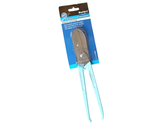Blue Angel straight cutting dippers with packaging on a white background