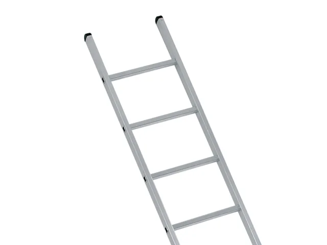 Industrial Single Aluminium Ladder with Stabiliser Bar 4.17m 14 Rungs