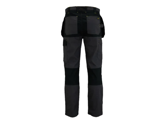 Dixon Slim Fit Trousers Grey/Black Waist 36in Leg R