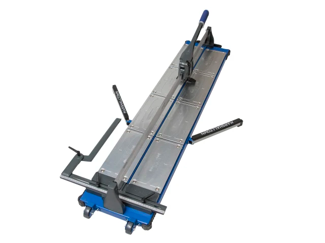 Tile cutting machine on a white background