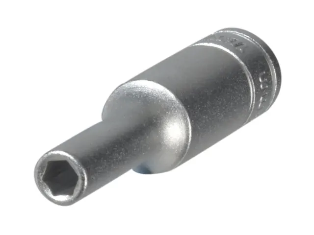 Metal tool bit on a white background