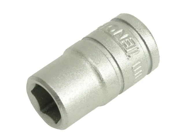 Metal socket tool on a white background