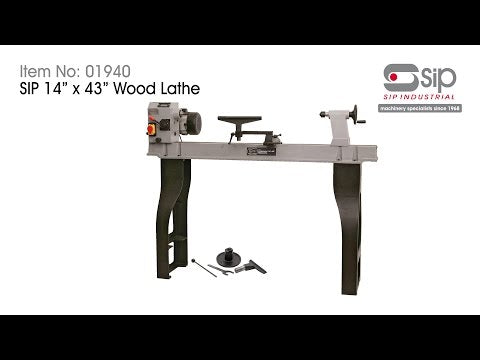 SIP 14" x 43" Swivel Head Wood Lathe