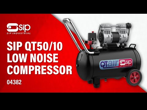 SIP QT 50/10 50ltr Low Noise Direct Drive Compressor