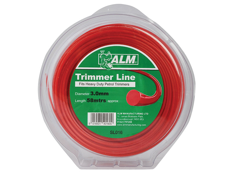 SL016 Heavy-Duty Petrol Trimmer Line 3mm x 58m, ALM Manufacturing
