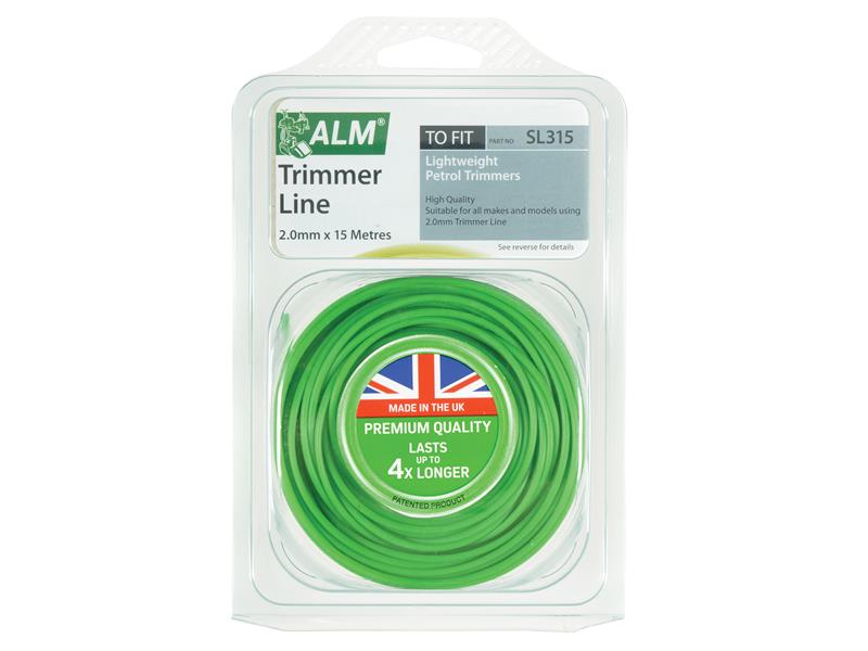 SL315 Light-Duty Petrol Trimmer Line 2.0mm x 15m, ALM Manufacturing