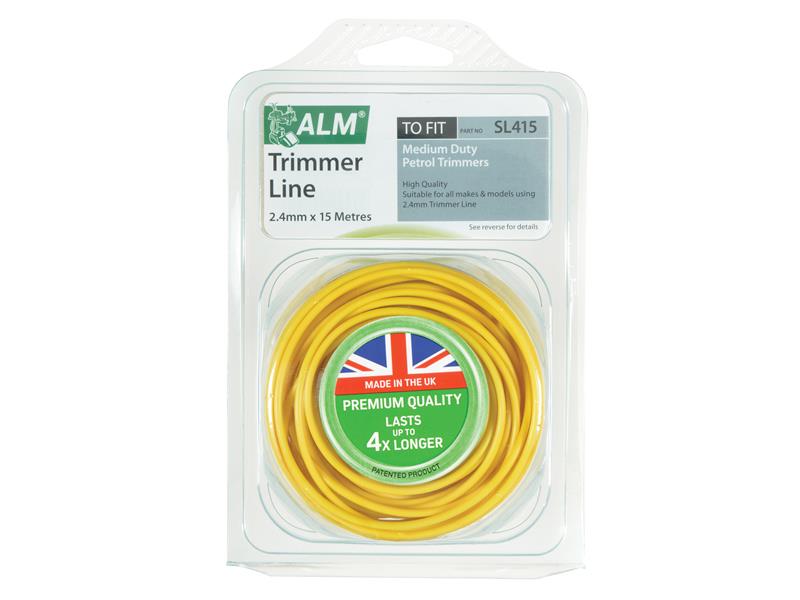 SL415 Medium-Duty Petrol Trimmer Line 2.4mm x 15m, ALM Manufacturing