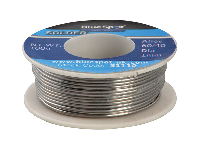 Flux Covered Solder 100g 60/40, BlueSpot Tools