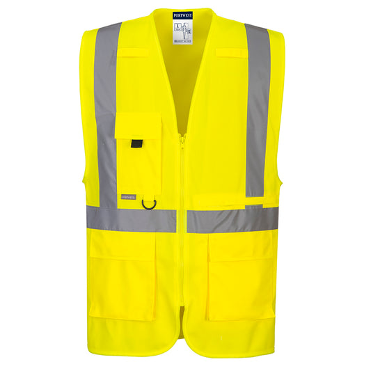 Hi-Vis Tablet Pocket Executive Vest, Morgans PW