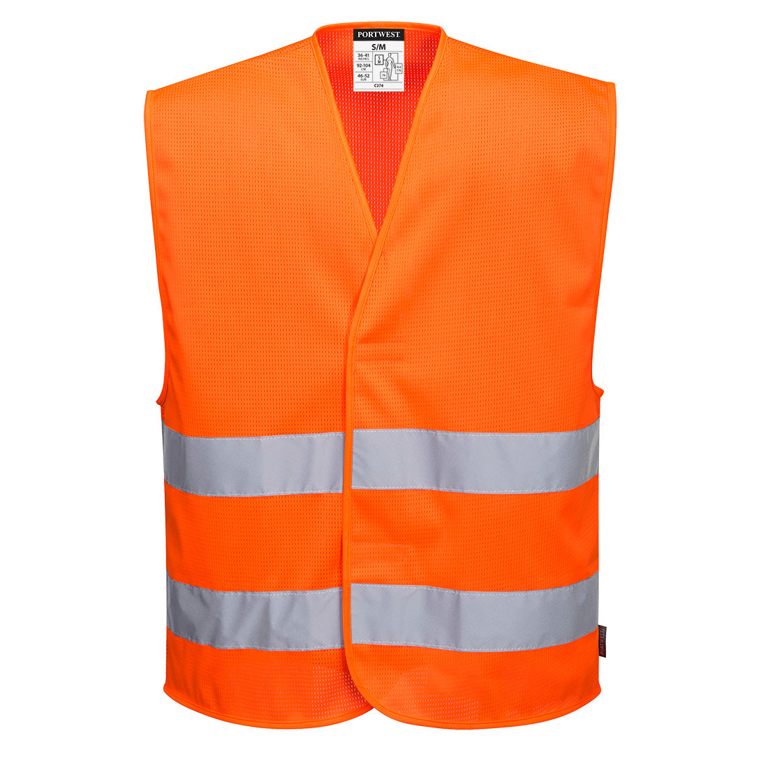 Hi-Vis Mesh Two Band Vest, Morgans PW