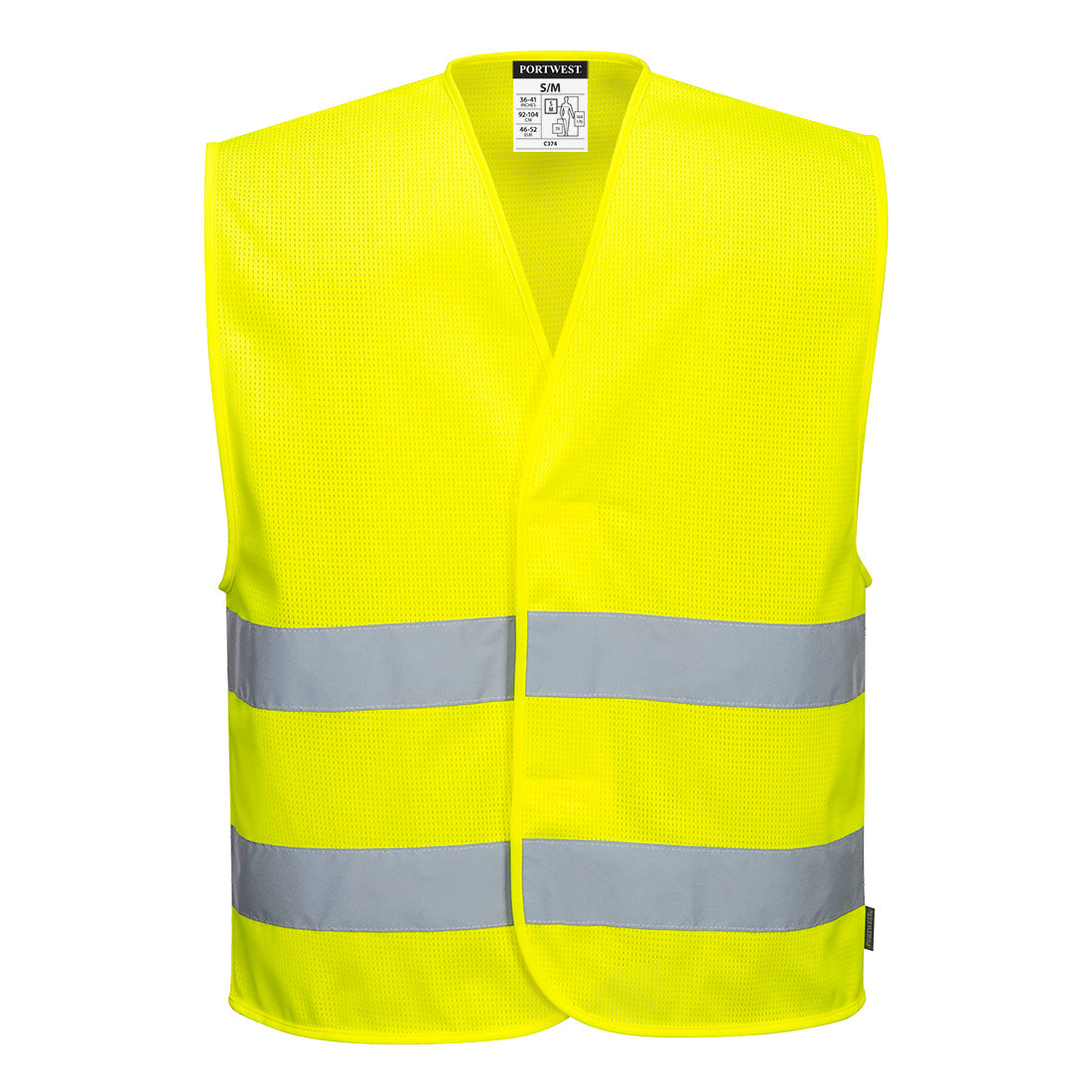 Hi-Vis Mesh Two Band Vest, Morgans PW