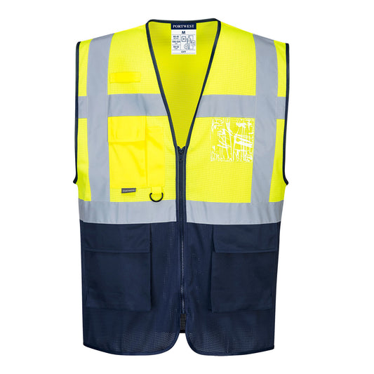 Hi-Vis Mesh Contrast Executive Vest, Morgans PW