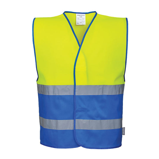 Hi-Vis Two Band Contrast Vest, Morgans PW