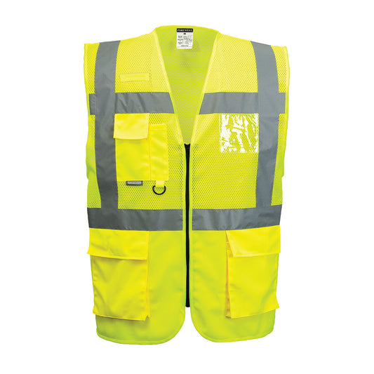 Madrid Hi-Vis Half Mesh Executive Vest, Morgans PW
