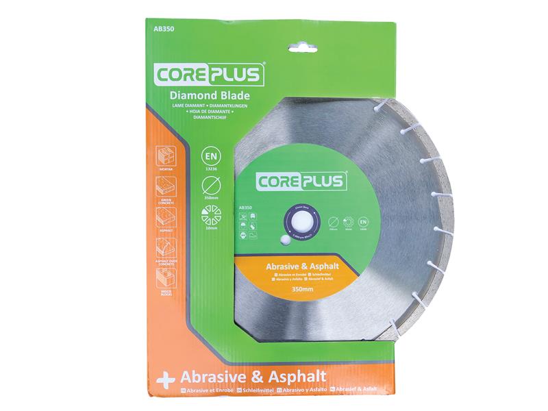 AB350 Abrasive & Asphalt Diamond Blade 350mm, CorePlus