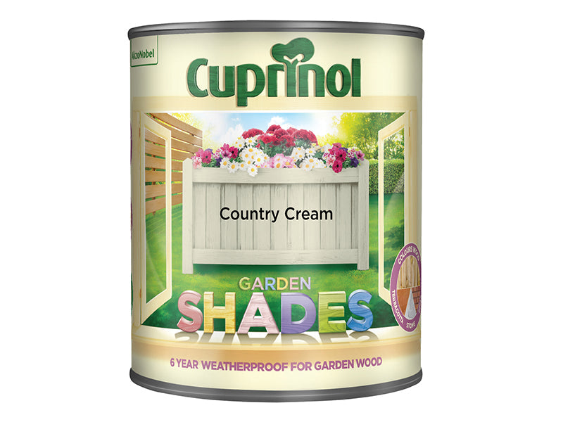 Garden Shades Country Cream 1 litre, Cuprinol