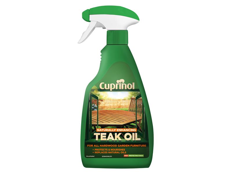Naturally Enhancing Teak Oil Clear Spray 500ml, Cuprinol