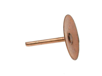 Copper Disc Rivets - 20mm (3/4") - Packed in 100's., Morgans OJ