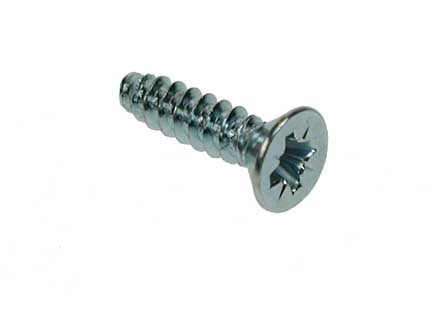 6.00 Self-Tapping Screws Pozi Csk Head B DIN 7982F BZP, Morgans OJ