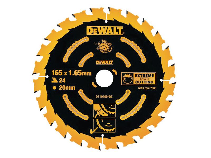 Extreme Framing Circular Saw Blade 165 x 20mm x 40T, DEWALT