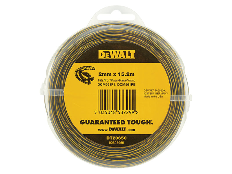 DT20650 Trimmer Line 2mm x 15.2m, DEWALT