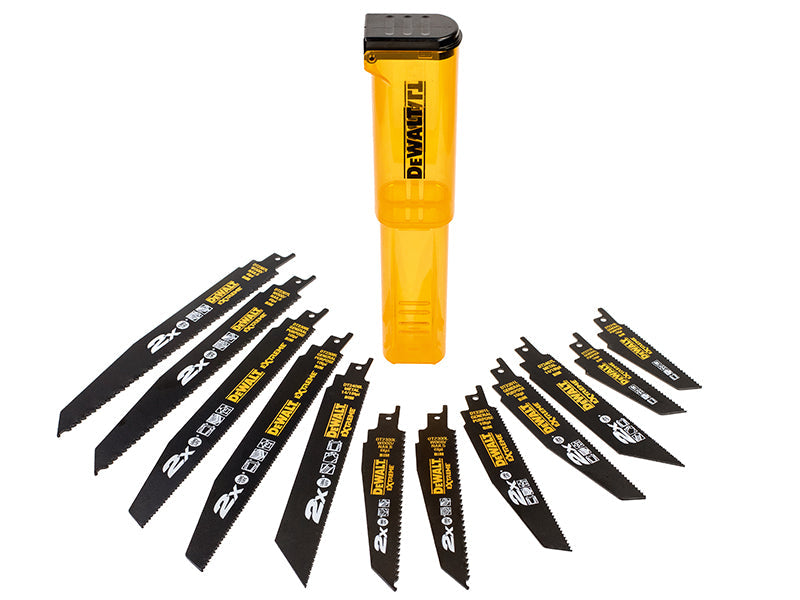 DT2441L 2X Life Reciprocating Saw Blade Set, 12 Piece, DEWALT