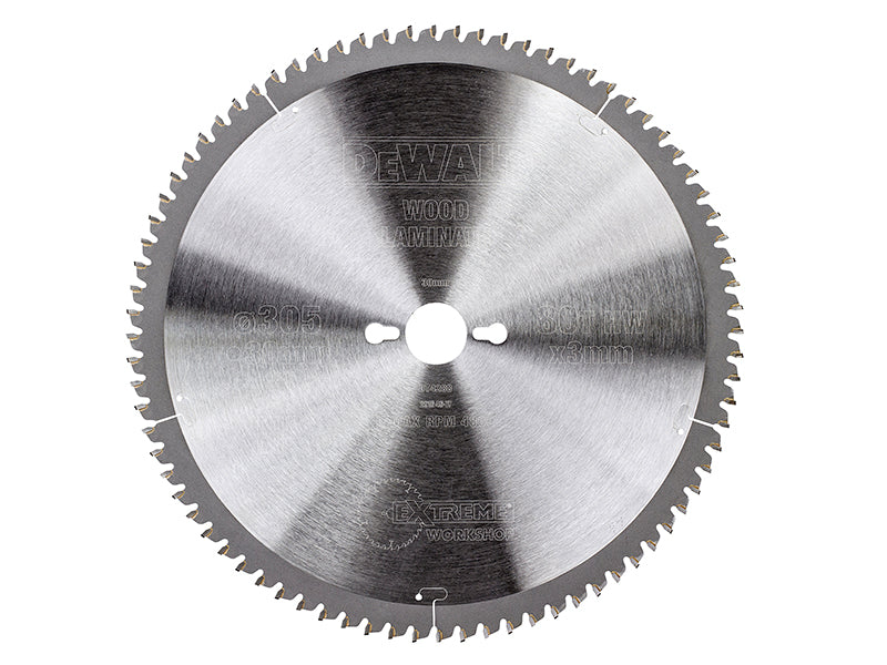 Series 40 Circular Saw Blade 305 x 30mm x 80T TCG/Neg, DEWALT