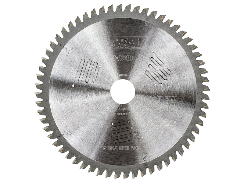 Series 60 Circular Saw Blade 216 x 30mm x 60T ATB/Neg, DEWALT