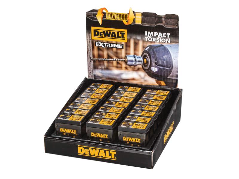 Impact Torsion Bits PZ2 25mm Tic Tac Display 21 Piece, DEWALT