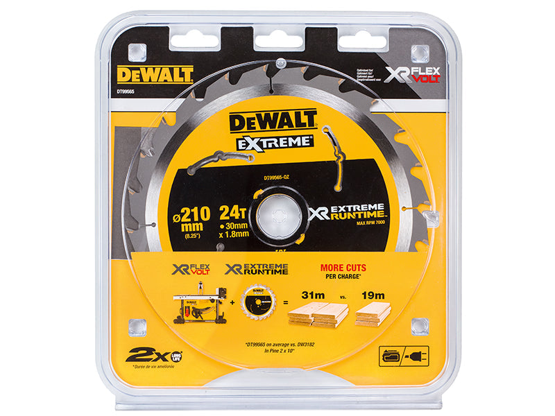 XR FlexVolt Table Saw Blade 210 x 30mm x 24T, DEWALT