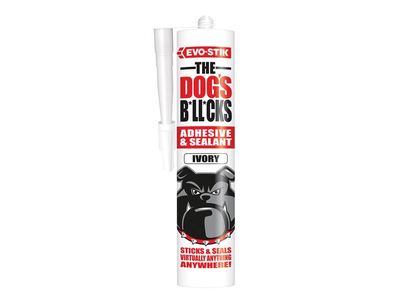 The Dog's B*ll*cks Multipurpose Adhesive & Sealant Ivory 290ml, EVO-STIK