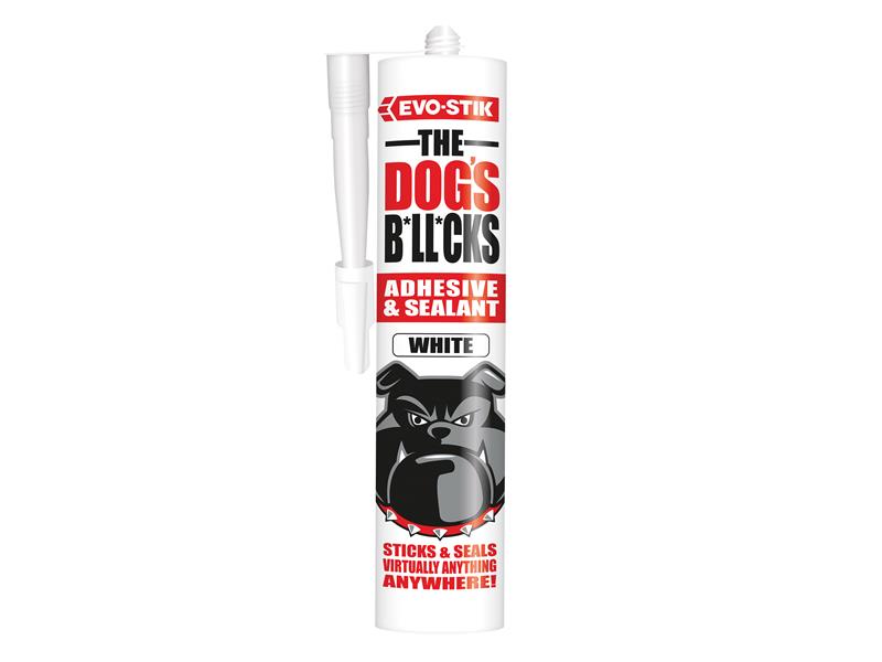 The Dog's B*ll*cks Multipurpose Adhesive & Sealant White 290ml, EVO-STIK