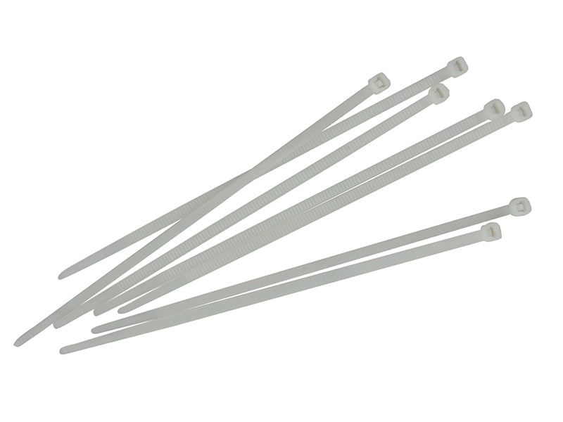 Cable Ties White 3.6 x 150mm (Pack 100), Faithfull