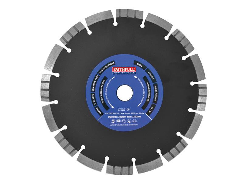 Multi Cut Diamond Blade 115 x 22mm, Faithfull