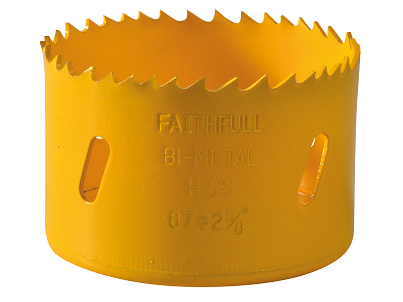 Bi-Metal Cobalt Holesaw 67mm, Faithfull