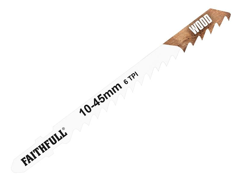 Wood Jigsaw Blades Pack of 5 T101D, Faithfull