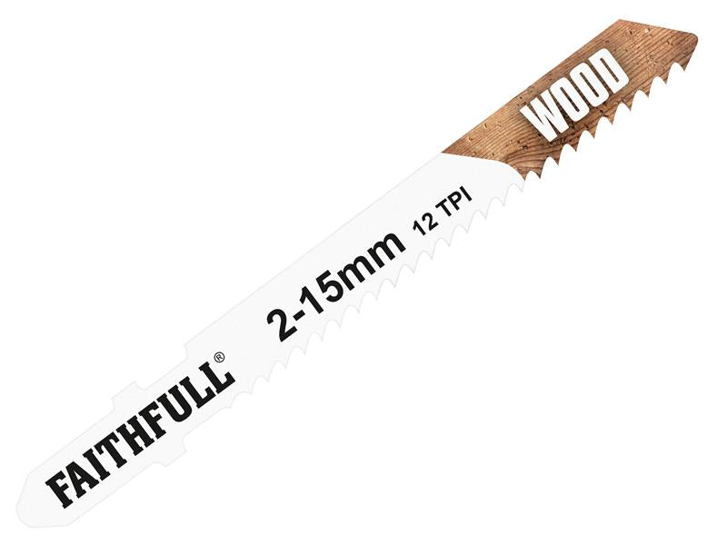 Wood Jigsaw Blades Pack of 5 T119B, Faithfull