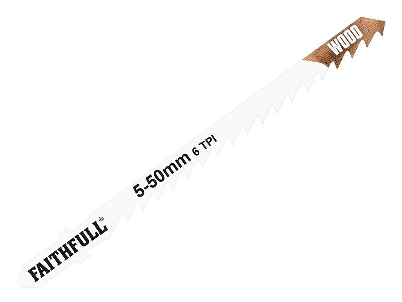 Wood Jigsaw Blades Pack of 5 T244D, Faithfull