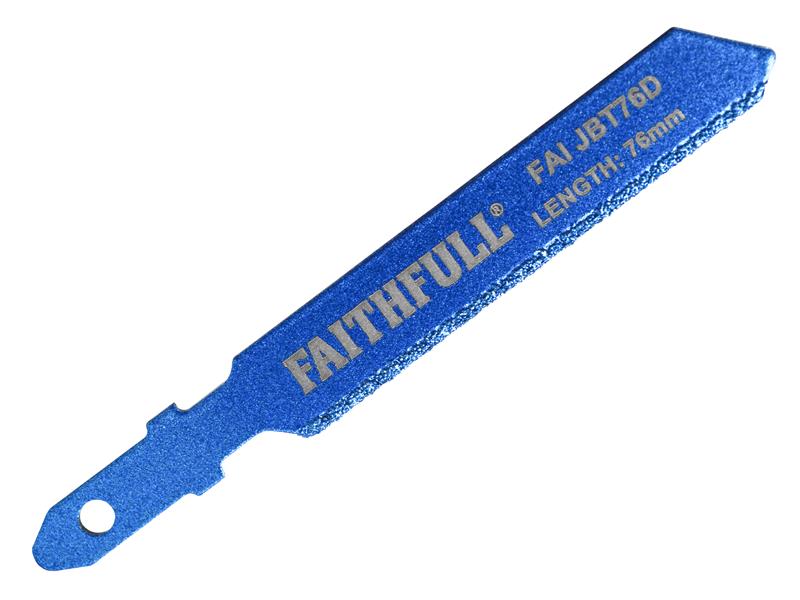 Jigsaw Blade Diamond Grit 76mm, Faithfull