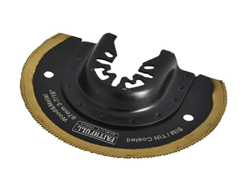 Multi-Functional Tool Bi-Metal Radial Saw TiN Coated Blade 87mm, Faithfull