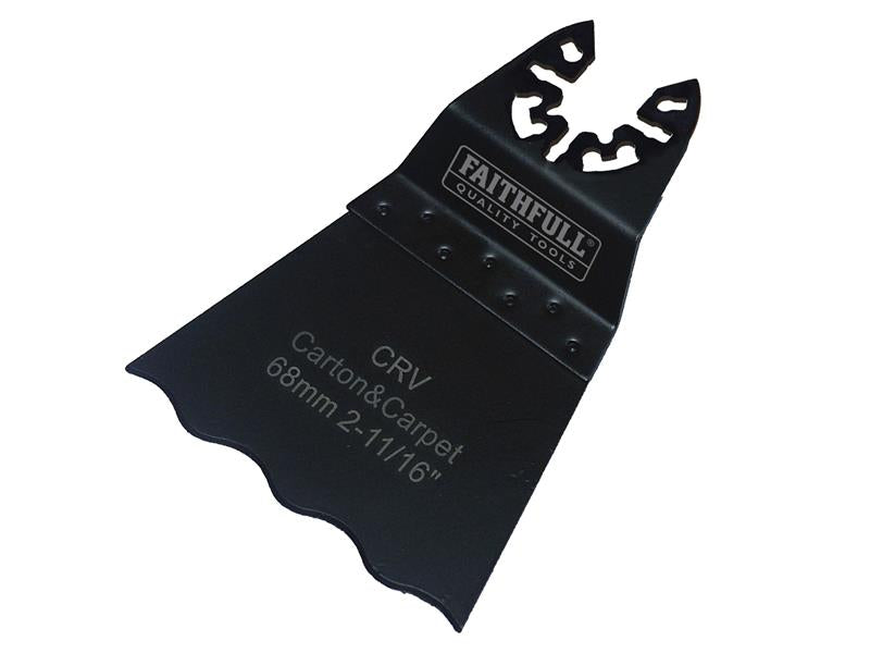 Multi-Functional Tool CrV Serrated Wavy Edge Saw Blade 68mm, Faithfull