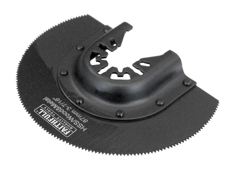 Multi-Functional Tool CrV Radial Blade Wood Wavy Set 87mm, Faithfull