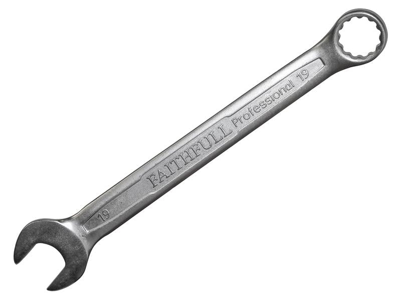 Combination Spanner CV Satin Finish 19mm, Faithfull
