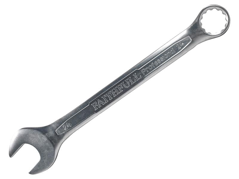 Combination Spanner CV Satin Finish 24mm, Faithfull