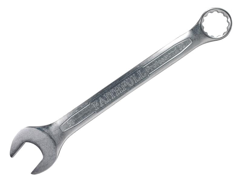 Combination Spanner CV Satin Finish 30mm, Faithfull