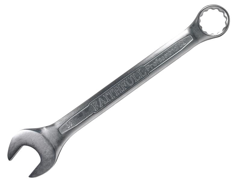 Combination Spanner CV Satin Finish 32mm, Faithfull