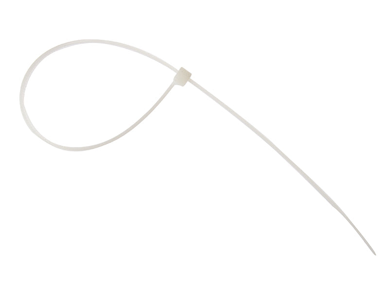 Cable Tie Natural/Clear 4.8 x 300mm (Bag 100), ForgeFix