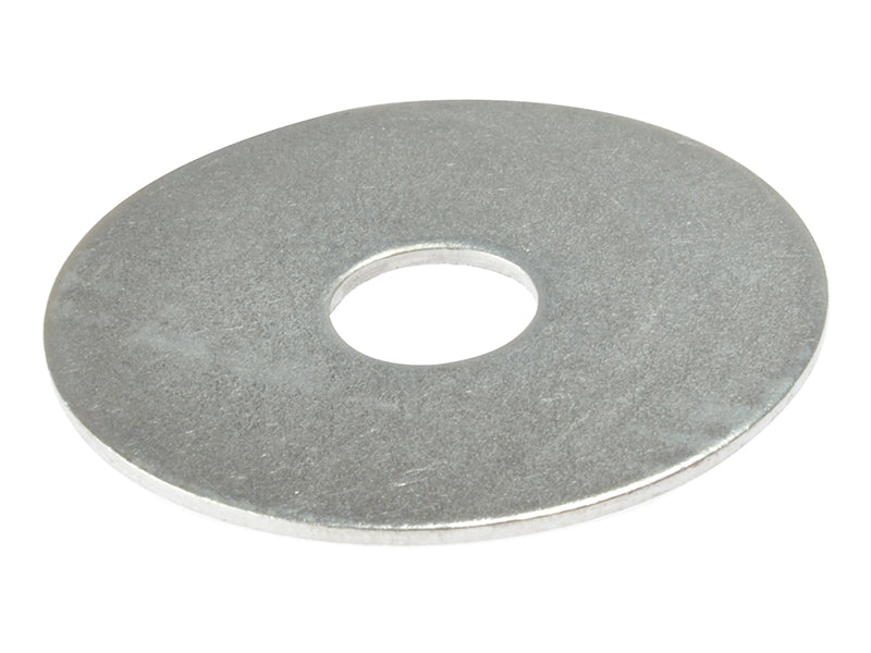 Flat Mudguard Washers ZP M8 x 50mm Bag 10, ForgeFix