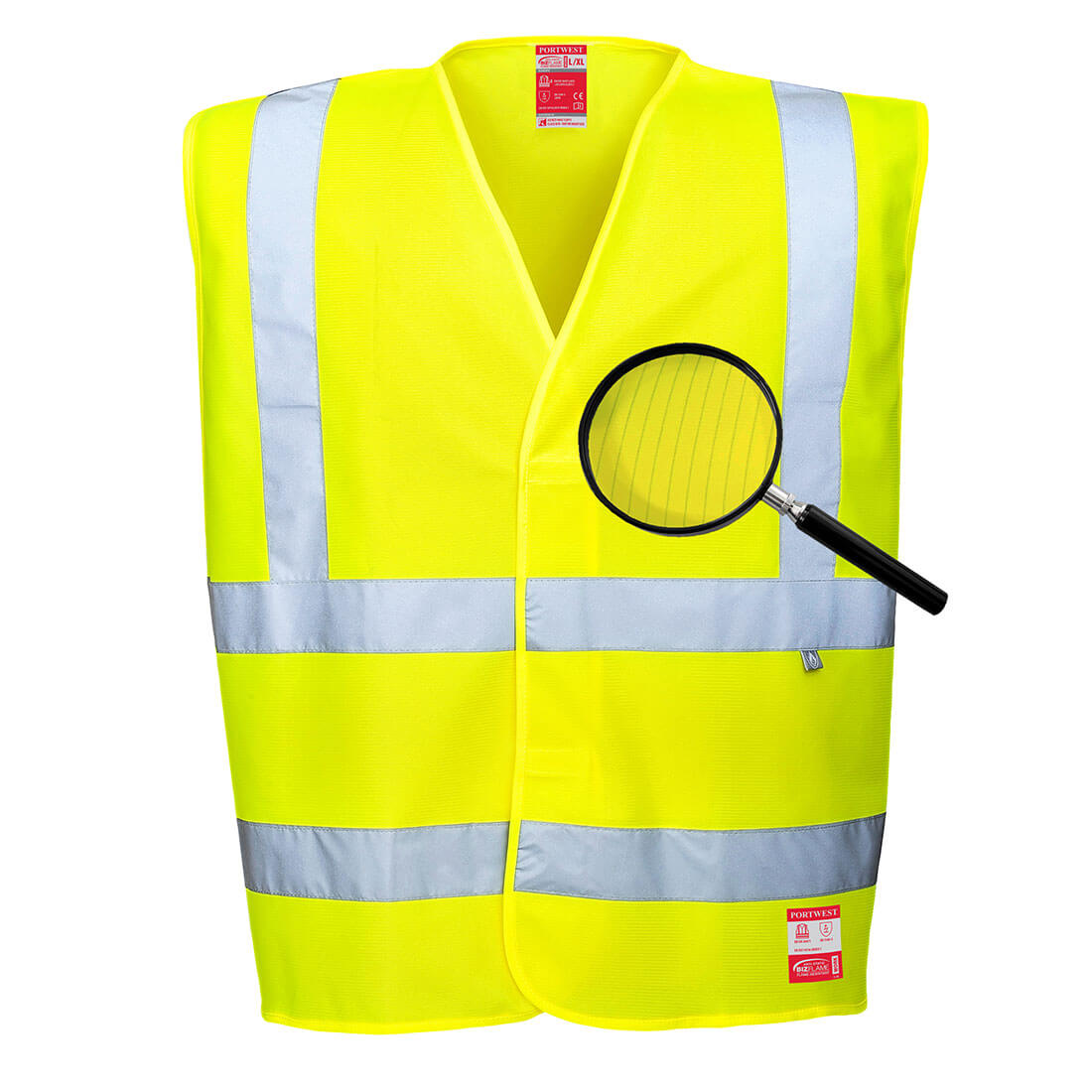 Hi-Vis Anti Static Vest - Flame Resistant, Morgans PW
